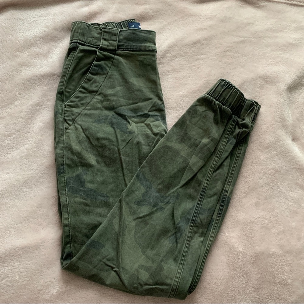 Camo denim joggers from Hollister